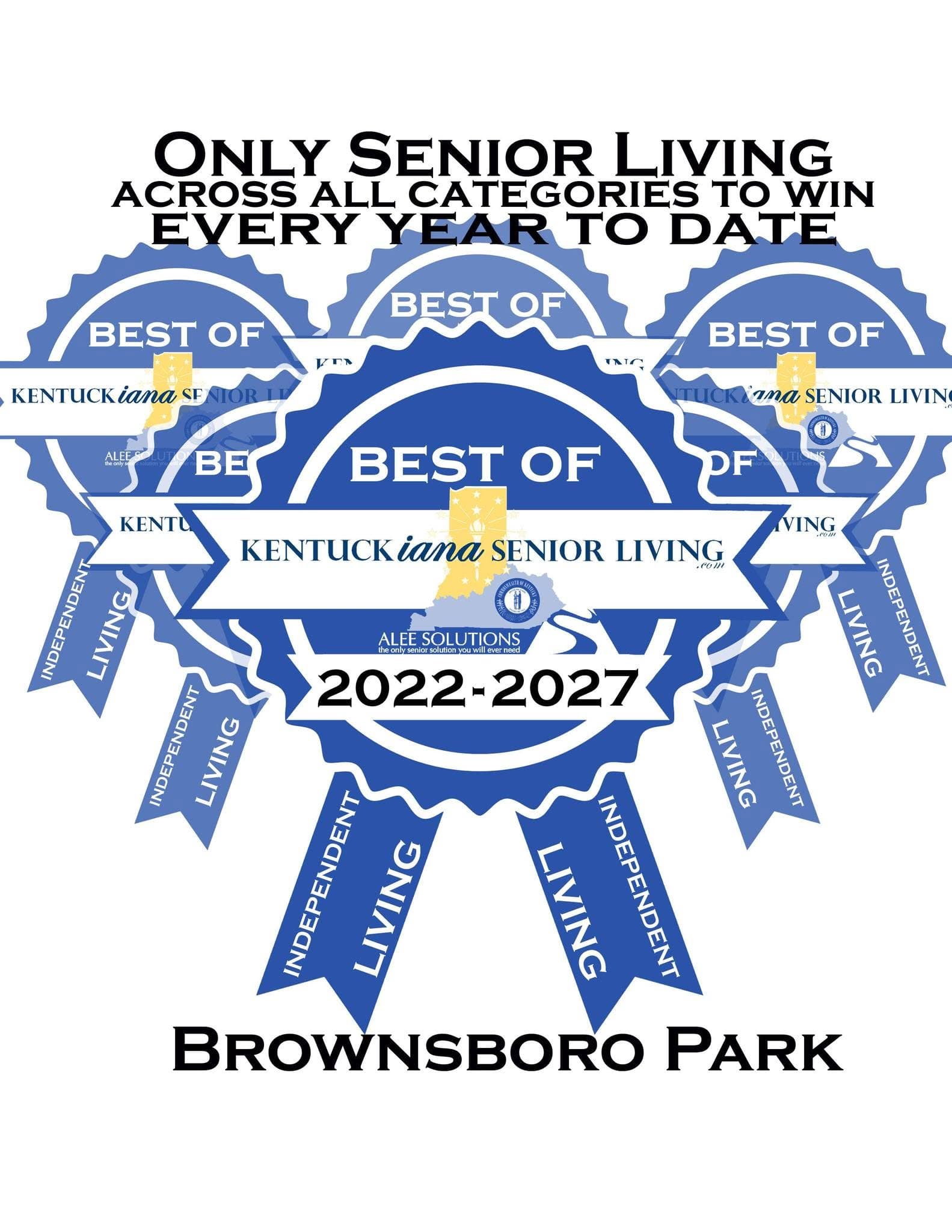 Best of Kentuckiana Senior Living 2022–2027 — Only Senior Living to win every year to date
